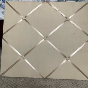 Elegant Cream and Tan Memo Board